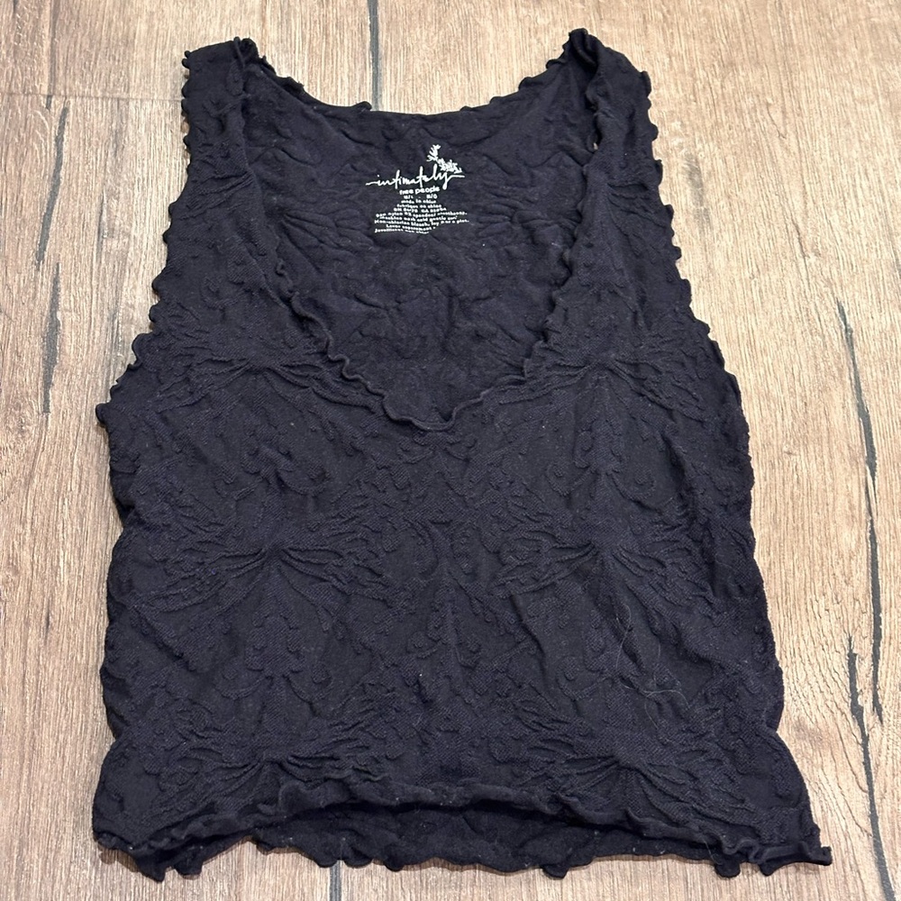 Free People | Intimately black cami tank top